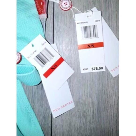 Red Carter Women's Green Textured Bikini Bottom - Picture 5 of 9